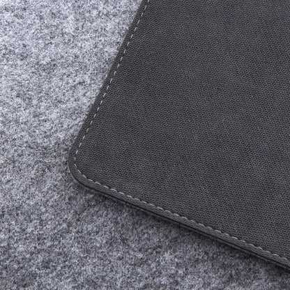 Premium Felt Desk Mat | Medium 12" x 36" | Multifunctional Desk Pad for Home Office | Light Gray