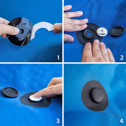 Elevation Lab AirTag Fabric Mount - TagVault™ - The First AirTag Fabric Mount | Secure & Discreet | for Luggage, Purses, Backpacks, & Jackets (4 Pack)