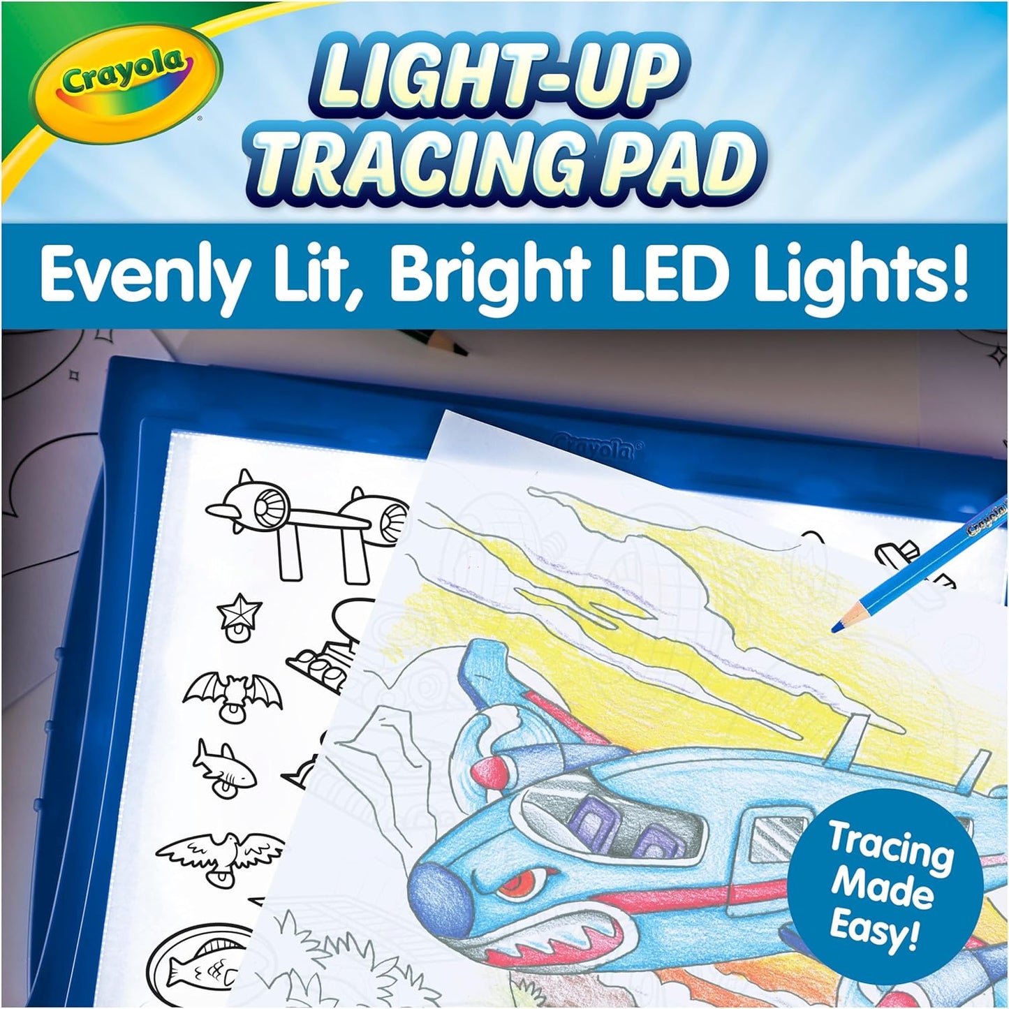 Crayola Light Up Tracing Pad Pink, Best Birthday Gifts for Girls & Boys, 6, 7, 8 Year Olds, Kids Toys, Light Box Art Kit for Kids [Amazon Exclusive]