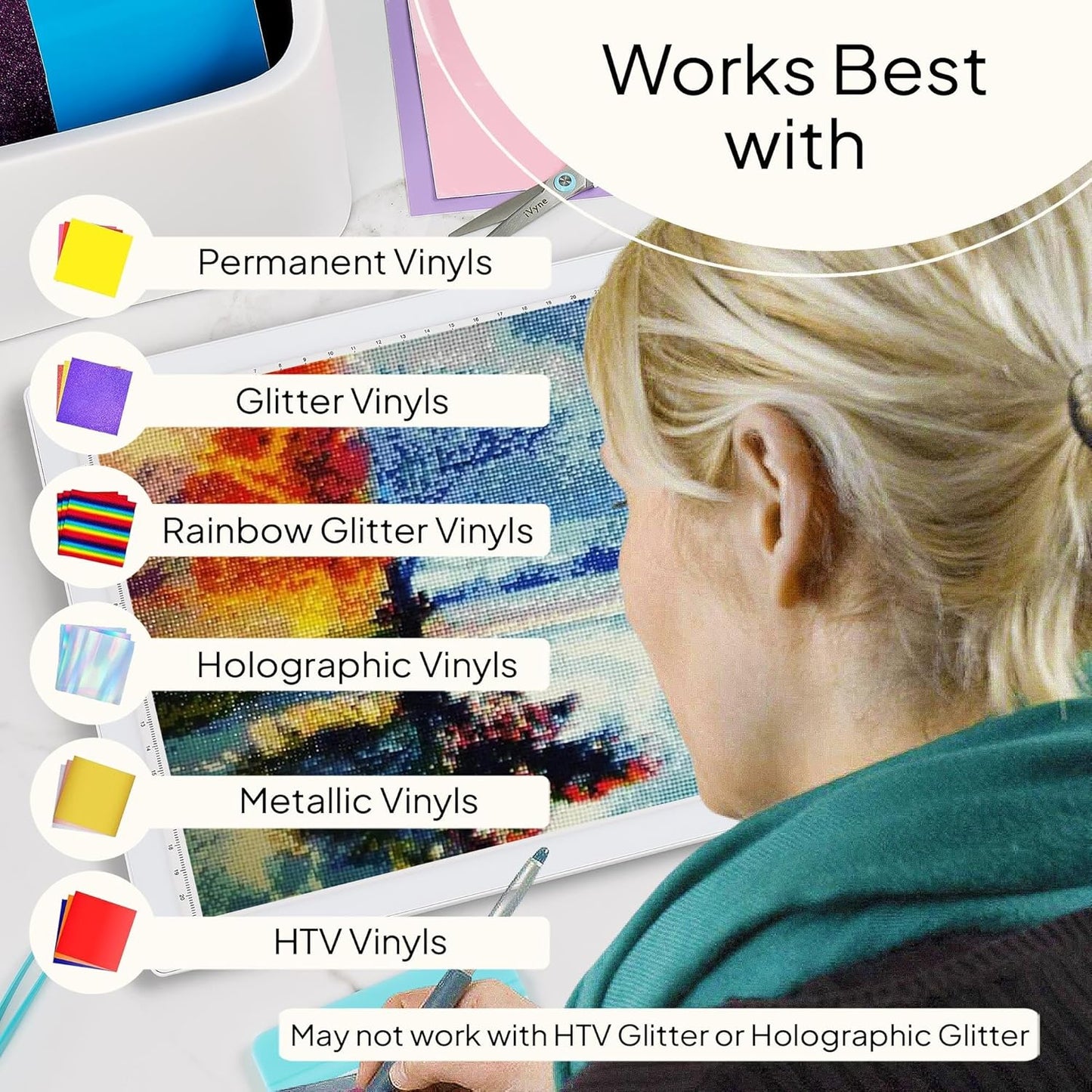 iVyne Rechargeable A4 Light Pad for Tracing & Weeding - LED Light Board for Weeding Vinyl - for Cricut Vinyl Weeding Tools - Ultra-Thin & Portable - Perfect for Artists & Crafters - Pink