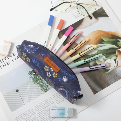 Mr. Pen- Cute Pencil Case Pouch, Multipurpose Canvas Bible Pencil Pouch, Smooth Zipper, Premium Material, Neat Stitches, Ideal for Stationery, Cosmetics, Electronics, School, Office, Travel