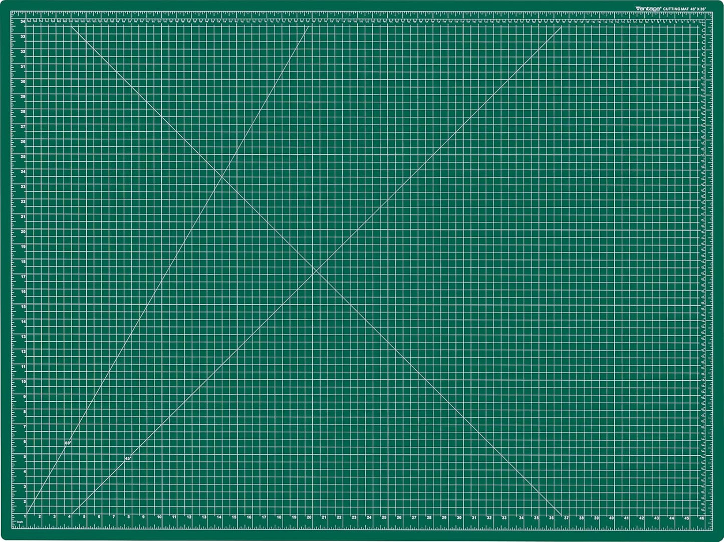 Dahle Vantage 10670 Premium Self-Healing Cutting Mat, 9"x12", 1/2" Grid, 5 Layers for Max Healing, Perfect for Crafts & Sewing, Black