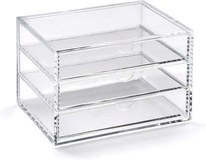 Osco X-Small Clear Acrylic Triple Drawer, (X-Small), A3274
