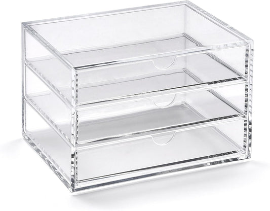 Osco X-Small Clear Acrylic Triple Drawer, (X-Small), A3274