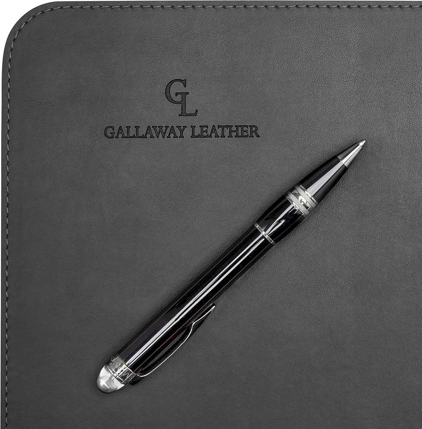 Gallaway Leather Desk Mat, Office Writing Desk Pad, Large 36" x 17" Dark Brown, for Top of Desks, Gift Ready Elegant Computer Desk Cover Protector PU Leather