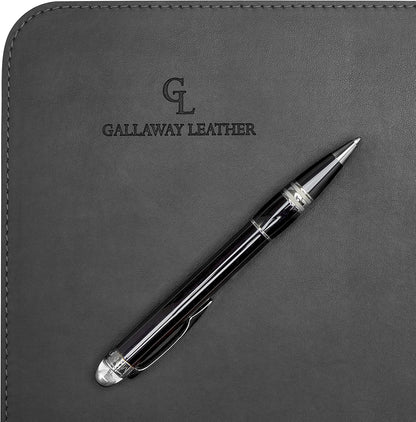 Gallaway Leather Desk Mat, Office Writing Desk Pad, Large 36" x 17" Dark Brown, for Top of Desks, Gift Ready Elegant Computer Desk Cover Protector PU Leather