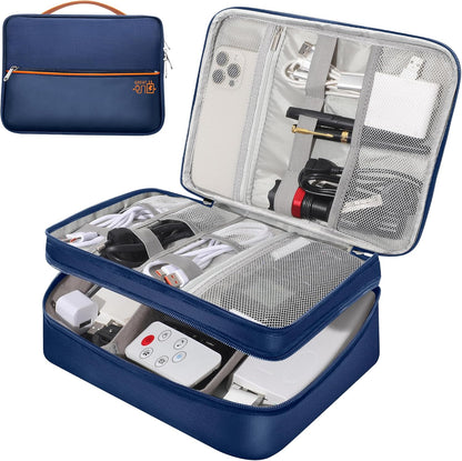 CILLA Electronics Organizer Travel, Travel Cord Organizer Case, Compact Electronics Accessories Bag for Cable, Cord, Charger, Phone