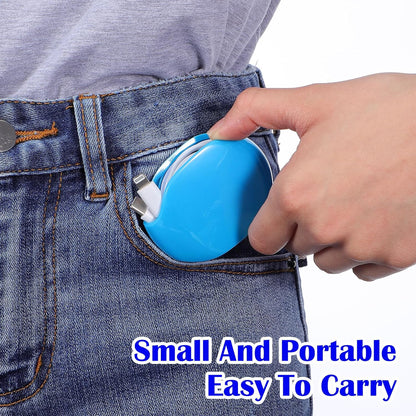 2 PCS Cord Reel Cord Retractor Automatic, Retractable Hidden Cable Reels, Small Roll Winder Case for USB Cable Headset Data Charger Cables Organization, No More Tangled