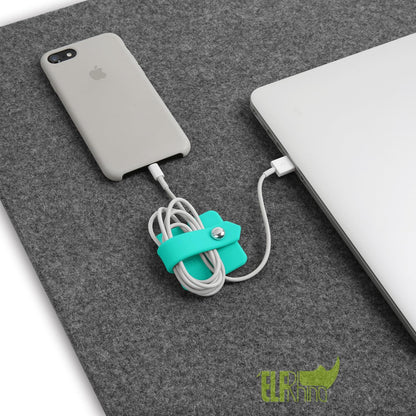 Headphone Case Cord Organizer Earbuds Holder Earphones Case Wrap Winder Headset Keeper Cord Manager Cable Organizer Black | Cord Organizer