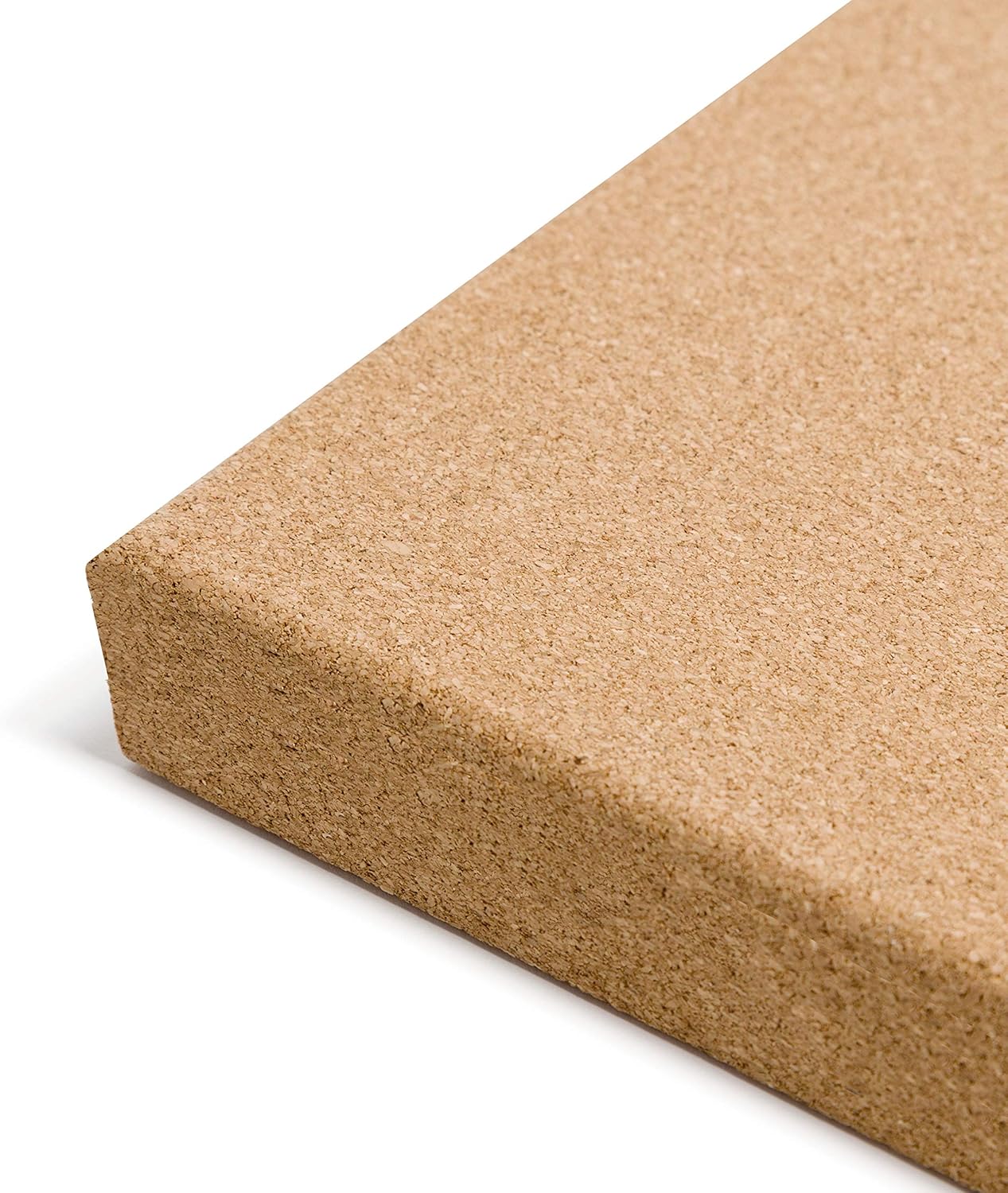 U Brands Cork Canvas Bulletin Board, 14" x 14" Inches, Frameless (463U00-04)