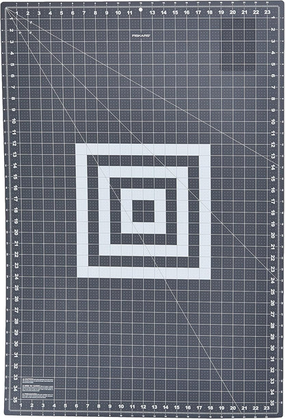 Fiskars Self Healing Cutting Mat with Grid for Sewing, Quilting, and Crafts - 18" x 24 Grid Lilac/Mountain Haze