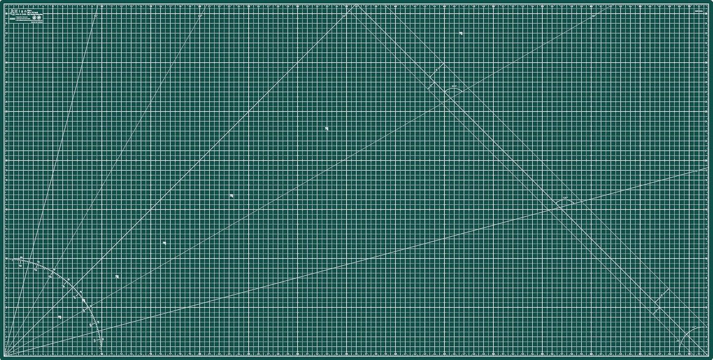 Elan Cutting Mat 36x72 Green, Extra Large Self Healing Cutting Mat 36 x 72 Inch, 5-Ply Craft Board Green, Hobby Board for Sewing and Quilting