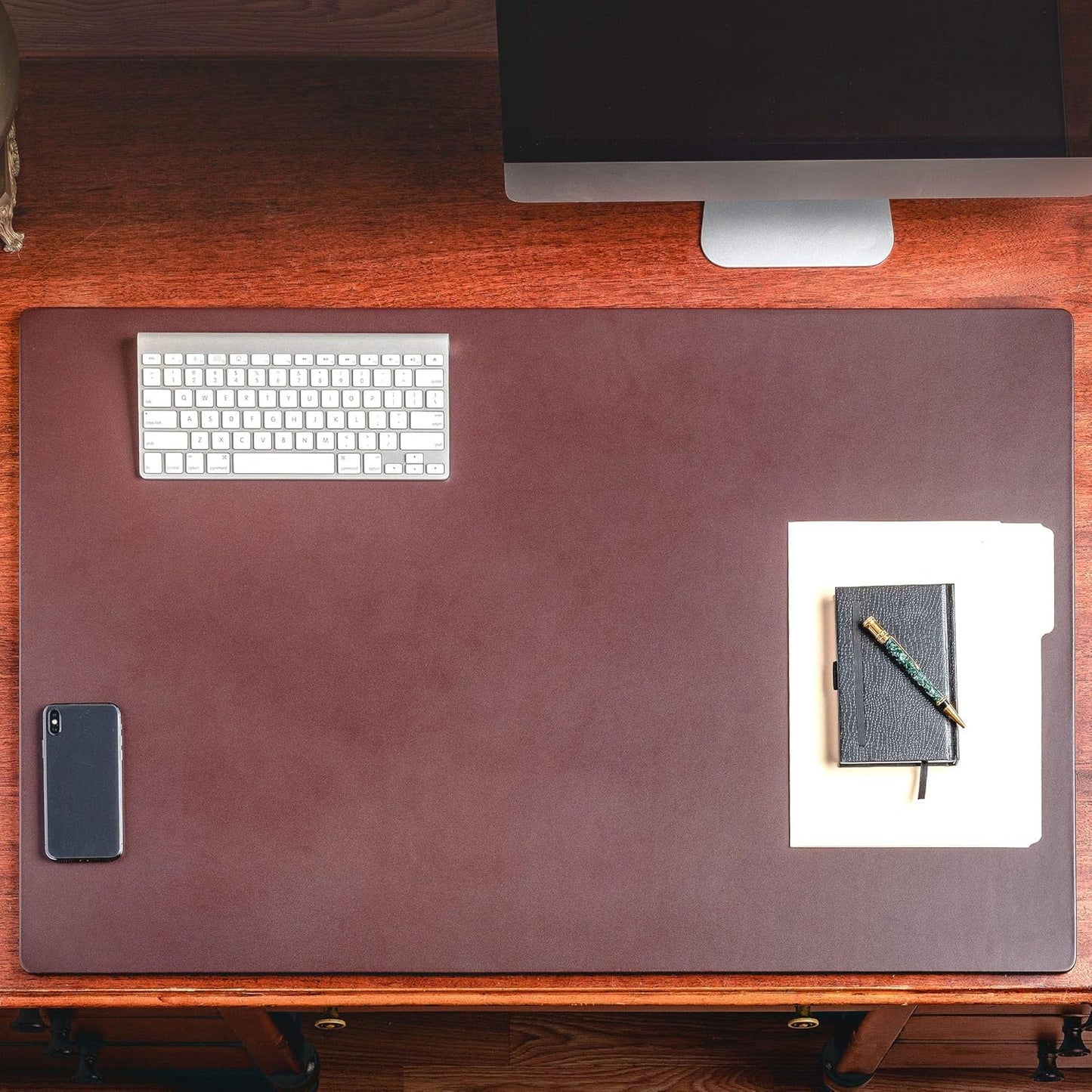 Dacasso Leather Desk Pad Without Side Rails