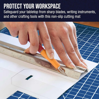 U.S. Art Supply 36" x 48" Self-Healing Cutting Mat 5-Ply - Double-Sided Green/Black Craft Mat, Non-Slip Cutting Mats for Crafts, Sewing, Quilting, Scrapbooking