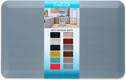 ComfiLife Anti Fatigue Floor Mat – 3/4 Inch Thick Kitchen Mats for Floor, Standing Desk Mat, Kitchen Rug – Comfort at Home, Office – Durable – Stain Resistant – Non-Slip Bottom (20" x 32", Black)