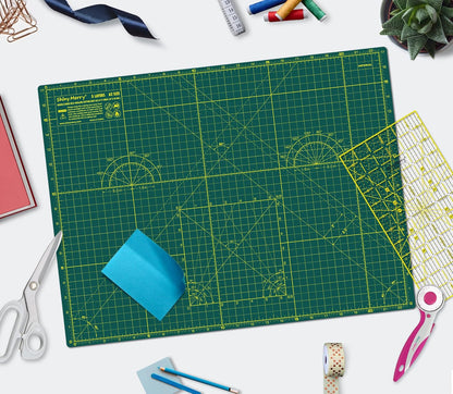 Self Healing Cutting Mat A3 12"x18" – Double Sided 5-Ply Craft Mat for Sewing, Quilting, Fabric, Scrapbooking – Pink/Purple