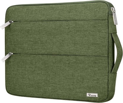Voova 15.6 16 Inch Laptop Sleeve Case Compatible with MacBook Pro 16 M1/M2/M3/M4 Max 2019-2025, 15.6-16” Hp Lenovo Acer Asus, Waterproof Slim Computer Bag Cover with Handle, Grey
