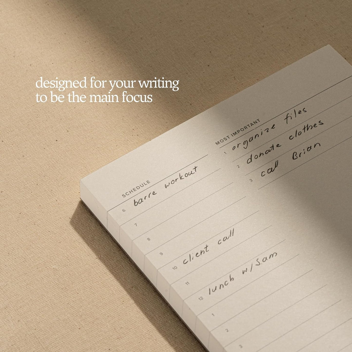 Daily To-Do List Notepad – Desk Pad for Work and Study, Lime, 8.25x5.85 Inches
