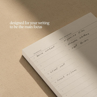 Daily To-Do List Notepad – Desk Pad for Work and Study, Lime, 8.25x5.85 Inches