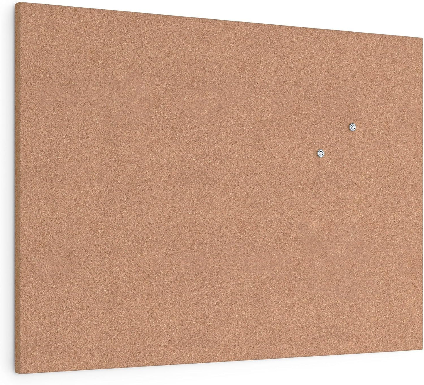 U Brands Cork Canvas Bulletin Board, 14" x 14" Inches, Frameless (463U00-04)