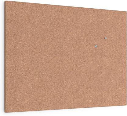 U Brands Cork Canvas Bulletin Board, 14" x 14" Inches, Frameless (463U00-04)