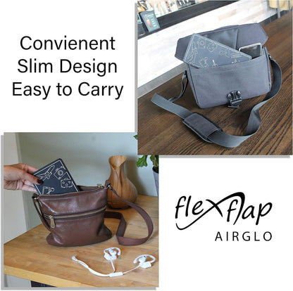 AirGLO Flex Flap - Adjustable, Portable Phone Stand for Travel, Home, Desk, Bed, Treadmill, iPad, Tablet