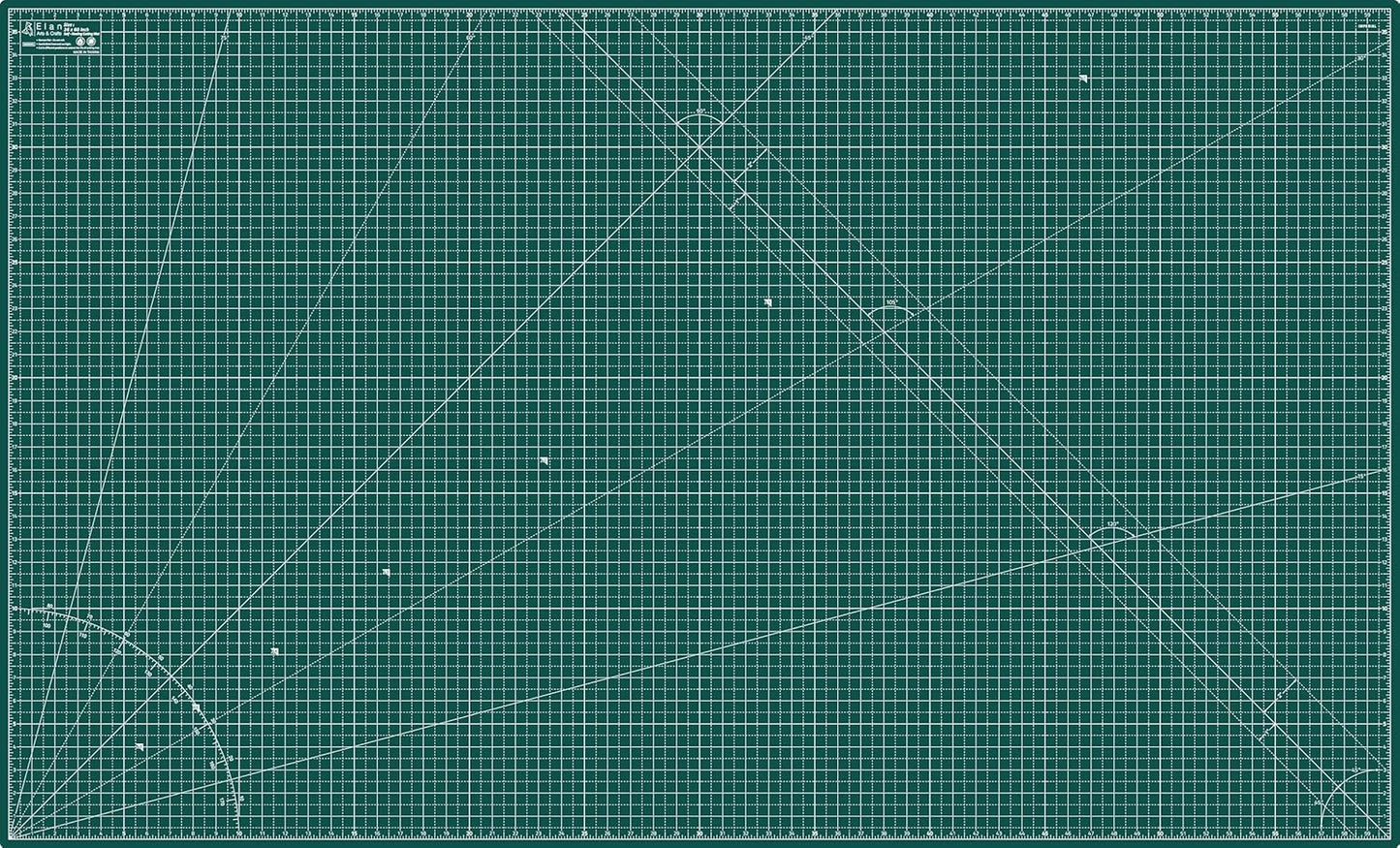 Elan Cutting Mat 36x72 Green, Extra Large Self Healing Cutting Mat 36 x 72 Inch, 5-Ply Craft Board Green, Hobby Board for Sewing and Quilting