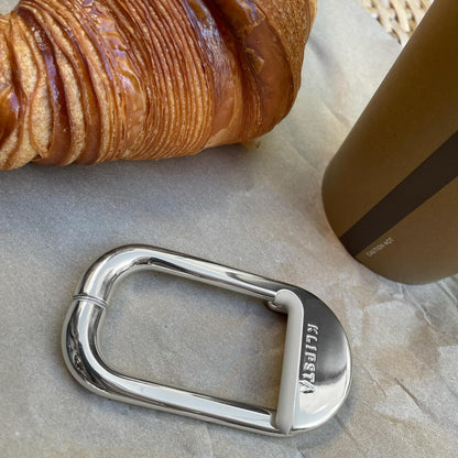 FLIP Bag Hook - Newly Redesigned. Portable Purse Hanger for Table with Magnetic Closure - Now Holds up to 50 lbs (Gold)