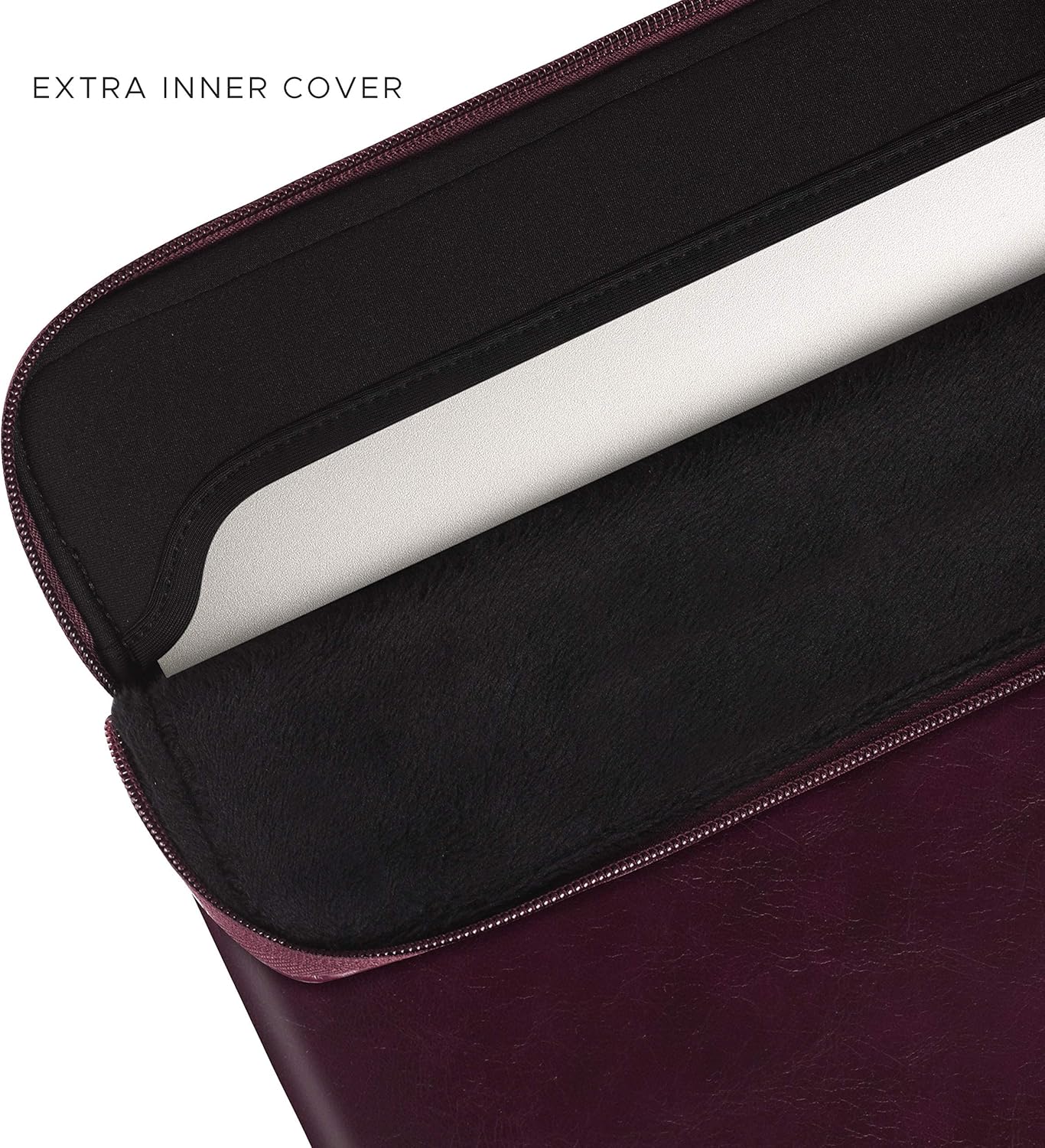 Comfyable Slim Protective Laptop Sleeve Compatible with 13/14 Inch MacBook Air & MacBook Pro M5/M4/M3/M2 Pro/Max 2026, Mac Travel Case, Laptop Pouch, Slim PU Leather Cover, Brown