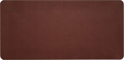 Gallaway Leather Desk Mat, Office Writing Desk Pad, Large 36" x 17" Dark Brown, for Top of Desks, Gift Ready Elegant Computer Desk Cover Protector PU Leather