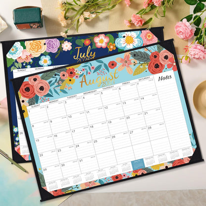 2026-2027 Desk Calendar - Large Desk Calendar 2026-2027, JUL 2026 - DEC 2027, 22" x 17", 18 Months Calendar Large, Desk/Wall Calendar 2-IN-1 with Corner Protectors, Desk Pad, To-Do List & Notes - Blue
