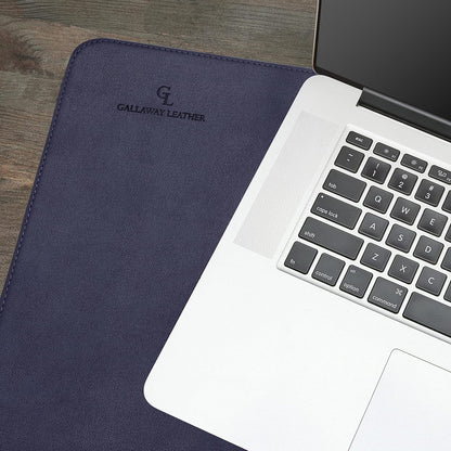 Gallaway Leather Desk Mat, Office Writing Desk Pad, Large 36" x 17" Dark Brown, for Top of Desks, Gift Ready Elegant Computer Desk Cover Protector PU Leather