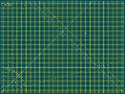 Elan Cutting Mat 36x72 Green, Extra Large Self Healing Cutting Mat 36 x 72 Inch, 5-Ply Craft Board Green, Hobby Board for Sewing and Quilting