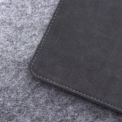 Premium Felt Desk Mat | Medium 12" x 36" | Multifunctional Desk Pad for Home Office | Light Gray