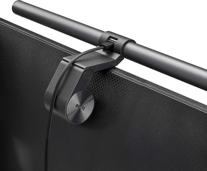 BenQ ScreenBar LED Monitor Light Bar - Auto-dimming, Adjustable Brightness and Color Temperature, No Screen Glare, Space-Saving, Eye-Care USB Monitor Lamp, Black