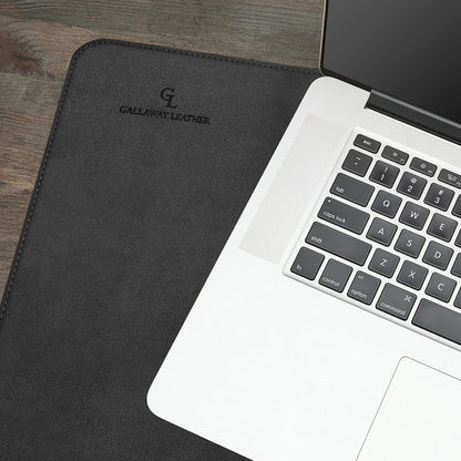 Gallaway Leather Desk Mat, Office Writing Desk Pad, Large 36" x 17" Dark Brown, for Top of Desks, Gift Ready Elegant Computer Desk Cover Protector PU Leather