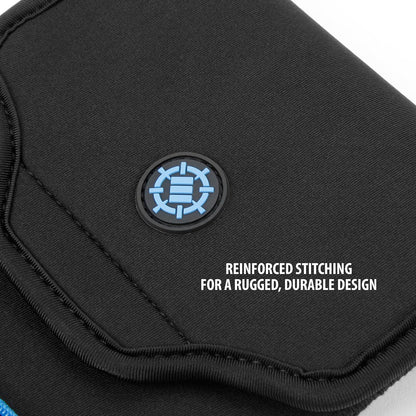 ENHANCE Keyboard Sleeve Travel Case for TKL Tenkeyless Compact Tournament eSports Gaming Keyboards (up to 15 Inches) - Rugged Neoprene Construction , Zipper Mouse Storage and Cable Storage Pouch