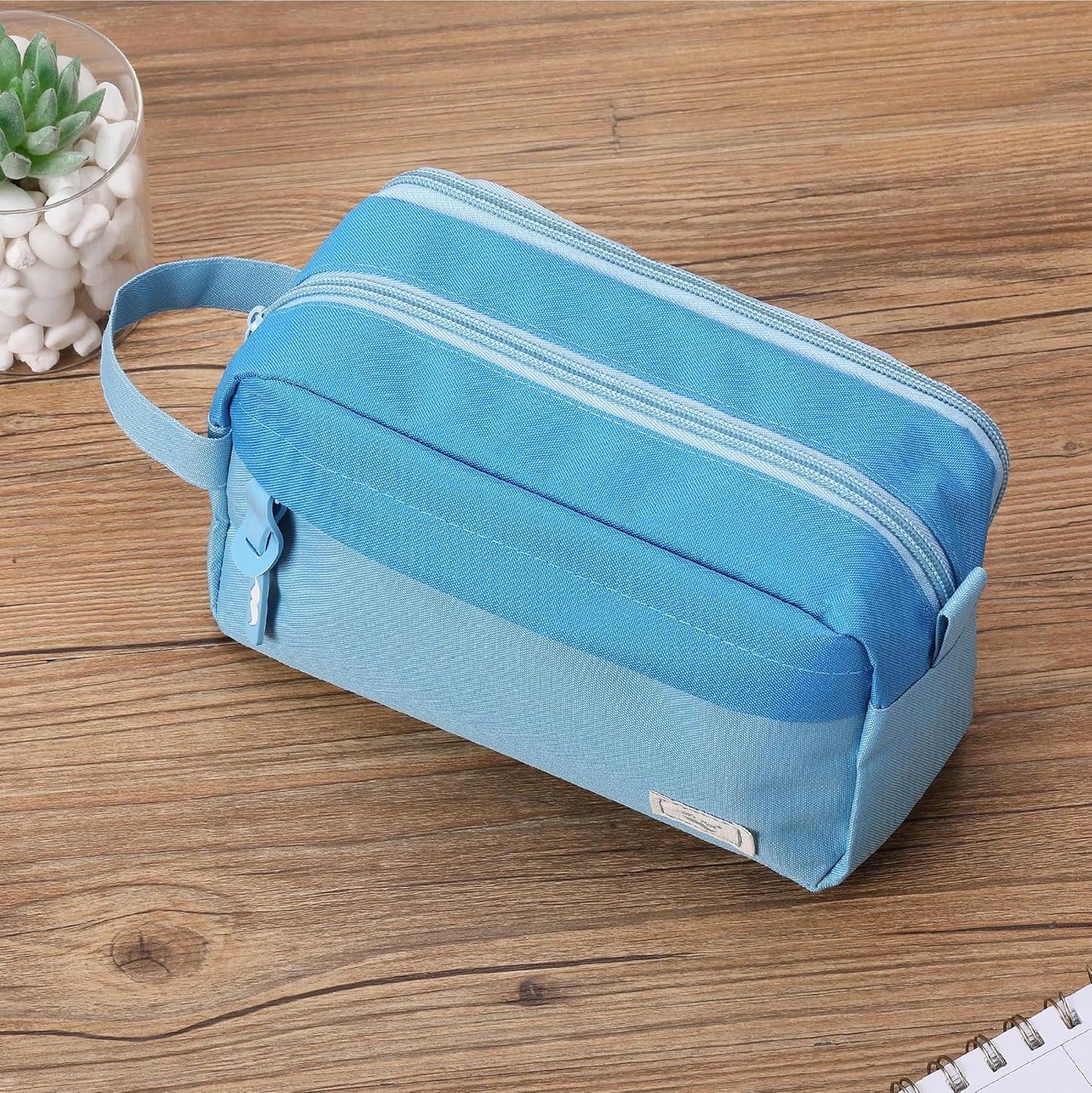 Mr. Pen- High Capacity Pencil Case, Large Pencil Pouch with 3 Compartments and 2 Pockets, Large Pencil Bag with Smooth Zipper, Cute Pencil Case Pouch Organizer, School Supplies for Teens