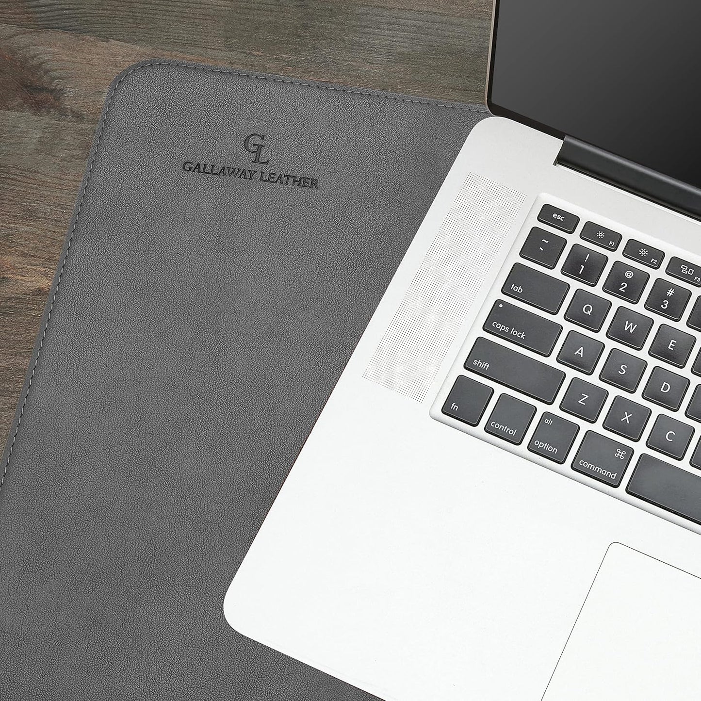 Gallaway Leather Desk Mat, Office Writing Desk Pad, Large 36" x 17" Dark Brown, for Top of Desks, Gift Ready Elegant Computer Desk Cover Protector PU Leather