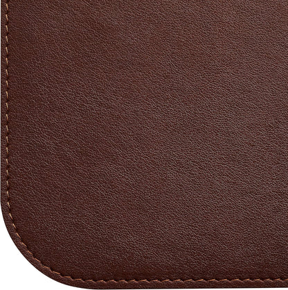 Gallaway Leather Desk Mat, Office Writing Desk Pad, Large 36" x 17" Dark Brown, for Top of Desks, Gift Ready Elegant Computer Desk Cover Protector PU Leather